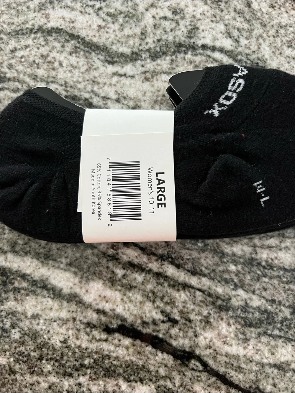 INVISASOX Black Low-Cut No-Show Socks